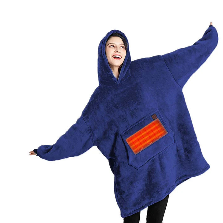 Übergroßer beheizbarer Hoody
