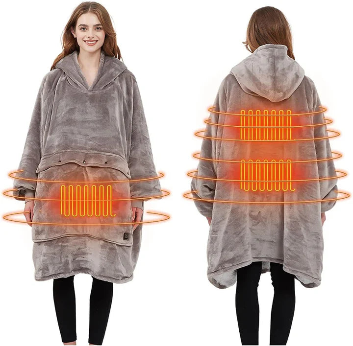 Übergroßer beheizbarer Hoody