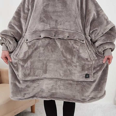 Übergroßer beheizbarer Hoody