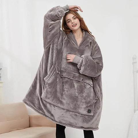 Übergroßer beheizbarer Hoody
