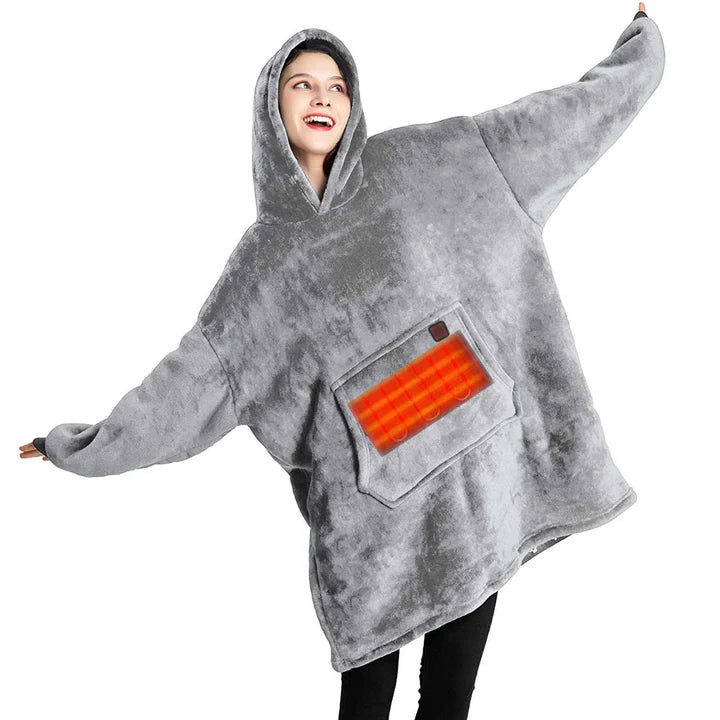 Übergroßer beheizbarer Hoody