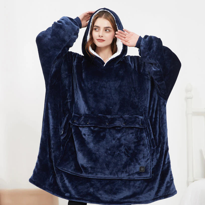 Übergroßer beheizbarer Hoody